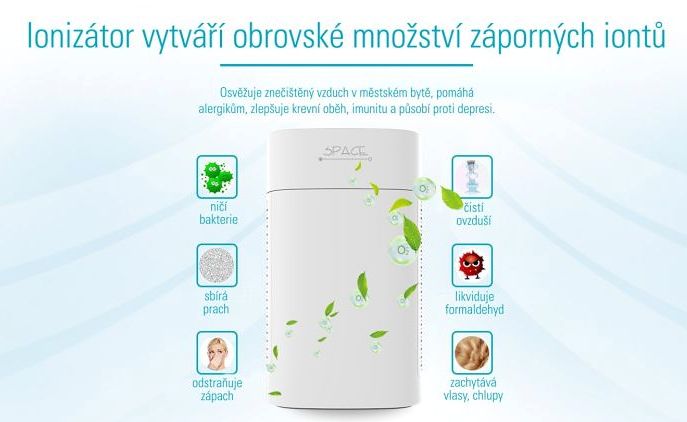 Čistička vzduchu Airbi Space - ionizátor